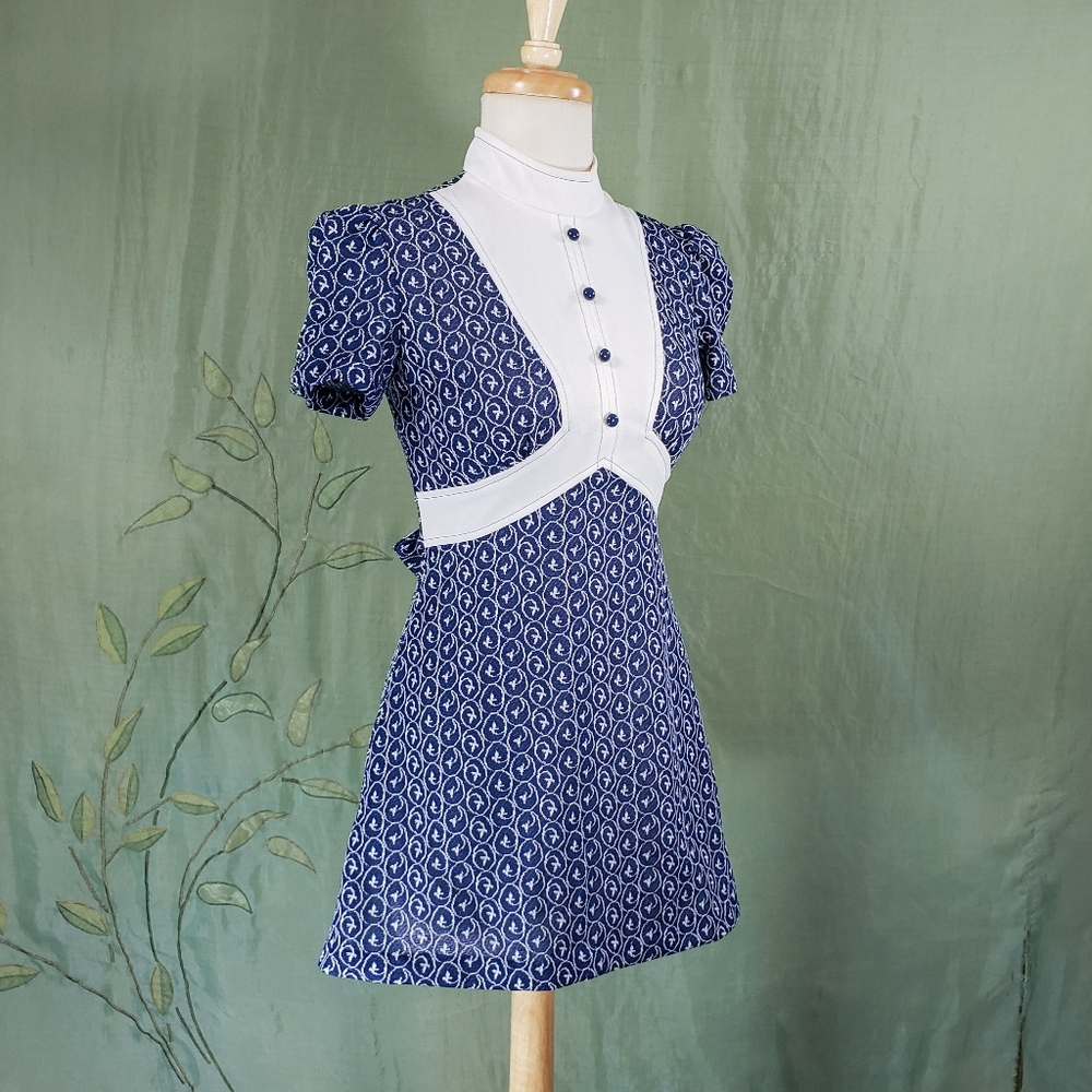 🚫SOLD🚫 Vintage 60s Mod gogo mini tunic dress